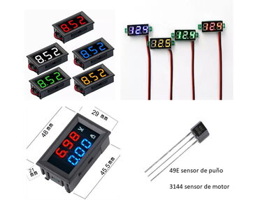 Vendo voltímetros grandes, chiquitos ( rojo, azul, y verde), voltimetros amperímetros, voltimetro configurables - Img 66465312