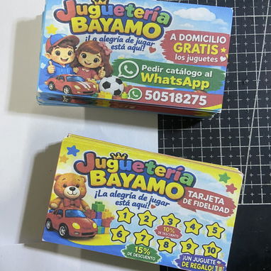 Tarjetas de presentación/ tarjetas de fidelidad / tarjetas de agradecimiento - 3/4