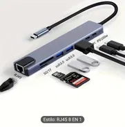 Hub usb tipo C 8 en 1 - Img 49996230
