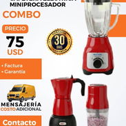 CAFETERA + LICUADORA + MINI PROCESADOR DE ALIMENTOS - Img 54945657