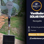 Ventilador Recargable *SOLAR FAN* PRECIO:73 USD con mensajería - Img 54973506