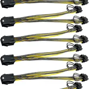 Adaptador cable de 6 pines a 2 de  8 pines (6+2 ) PCI-e para alimentar tarjetas de video - Img 53181378