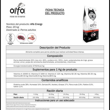 PIENSOS PARA PERROS DE LA MEJOR CALIDAD FORMATOS DE 20KG - 4/4