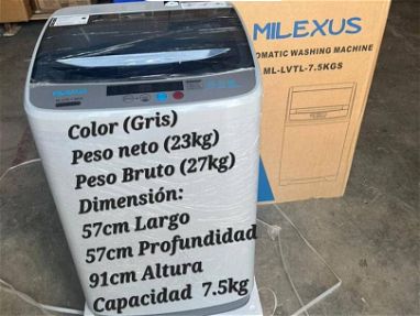 Lavadora automática marca MILEXUS 7.5kg -450 USD - Img main-image