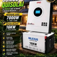 Inversor híbrido Sako (110v/220v) + Batería Milexus 16kwh (51.2v/320Ah) - Img 57008884