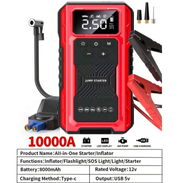 Arrancador todo en uno portátil e inalámbrico, incluye funcion de compresor de aire y Power Bank, tiene tambien luz led - Img 56879774