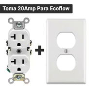 Tomacorriente 20 Amp 125V Con Tapa Blanca 7USD - Img 55891368