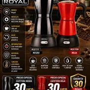 ⚫ CAFETERAS 🔴 ELECTRÍCAS ROYAL 6 TAZAS COLOR NEGRA Y ROJA. MENSAJERÍA CON FACTURA Y GARANTÍA. 📲 54833699 - Img 55709760