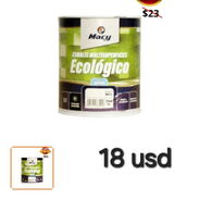 PINTURA ESMALTE AL AGUA ECOLÓGICO E01 COLOR BLANCO - Img 54658211