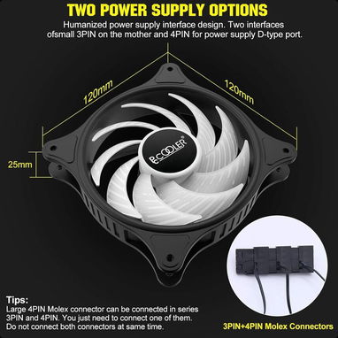 (X) Fanes de PC Ventiladores PCCOOLER FX120 (Paqt de 3) $46.91 - Img 126479243