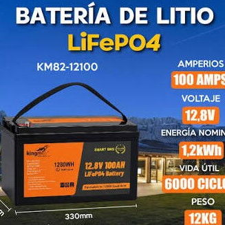 Bateria lifeP04 12 y 24 por 100AH marca Kingmox - 2/3