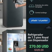Refrigerador Royal 7.8" con Dispensador - Img 56053689