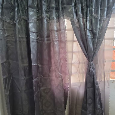 🍬Juego de cortinas decorativas con velo y revestimiento de taffeta / 20 usd🍬 - 3/6