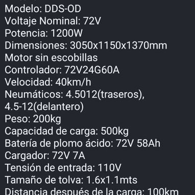 ### 🛺 TRICICLO ELÉCTRICO KVITOVA – MODELO DDS-OD ⚡ - 6/9