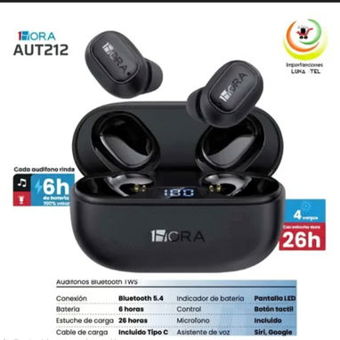 AUDÍFONOS INALÁMBRICOS, MARCA 1HORA ORIGINALES. - Img 122531217
