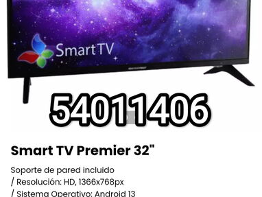 ¡¡¡Smart TV Premier 32"/ Televisor inteligente/Caja decodificadora!!! - Img main-image