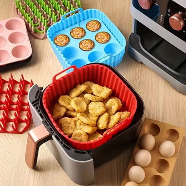 Set de 2 moldes para freidora de aire y horno (bandeja + molde para panqué) - 2/2