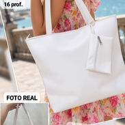 CARTERA BLANCA GRANDE CON MONEDERO VINIL GRUESO EXCELENTE CALIDAD* - Img 58222752