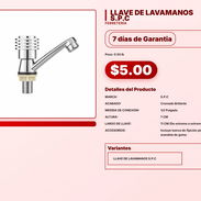 LLAVE DE LAVAMANOS S.P.C . - Img 57565336