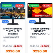 Venta de monitores de Pc de 27”,32” y 34” Nuevos en caja con garantia Precios y detalles en las fotos - Img 54924950