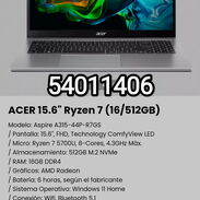 !!Laptop ACER 15.6" Ryzen 7 (16/512GB) New Selladas en caja/ Modelo: Aspire A315-44P-R7GS!! - Img 45732712