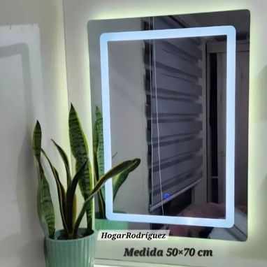 ESPEJOS CON LUZ LED (FRIA,CÁLIDA Y NEUTRA ) diferentes diseños mensajería gratis - Img 114602355