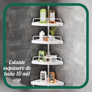 Vendo Estante de Baño – Organizador de pared o piso – Acero y plástico – Ahorra espacio 🧴 - Img 55937344