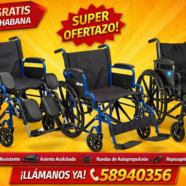 Sillas de ruedas para personas adultas y culeros para personas adultas - Img 123400233