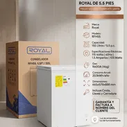Nevera Freezer Royal 5.5Pies Color Blanca | Precio $320 USD | Envío Gratis | Garantía Oficial | Con Llaves y Cesta - Img 57671908