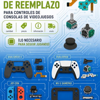 Servicio de reparación y modificación de controles(mandos)WiiUgamepad-ps3-ps4-ps5-xboxone-serieS/X-switch- - Img 124958039
