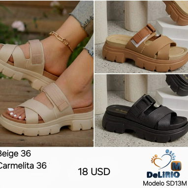Sandalias engomadas para damas - 7/9