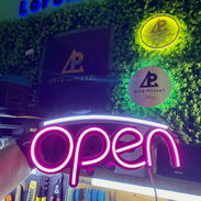 Cartel led open 35 usd o cup al cambio - Img 57553886