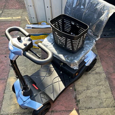 Abilize Stride Sport 4-Wheel Mobility Scooter Blue/Black with Front Basket - 6/6