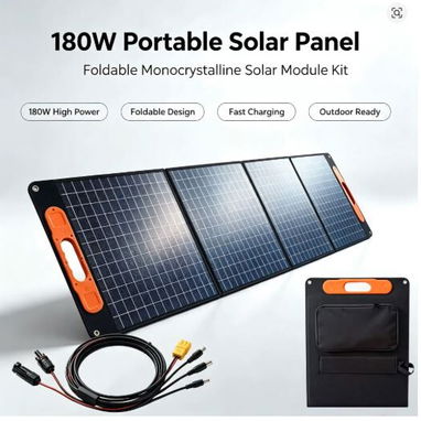 PANEL SOLARES PLEGABLE PORTATIL DE 180WAT PARA TODAS LA ESTACION ENERGETICA - 3/3