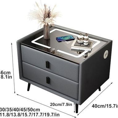 Mesita de noche multifuncional, u inteligente con bloqueo de huellas dactilares, bluetooh 160 usd - Img 123249504