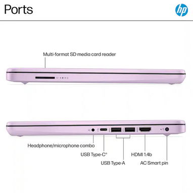LAPTOP 馃巵NUEVA馃巵馃摝CAJA, HP (14-dq6014dx), 14" HD Antireflejo, Intel N150, 4GB RAM, 128GB SSD, 10Horas - Img 122505608