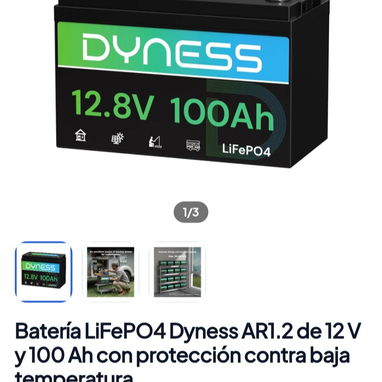 Baterías de 12v,12.8v,24v,25.6v de 100ah a 320ah, varios modelos (para inversores y sistemas solares de respaldo) - 3/9
