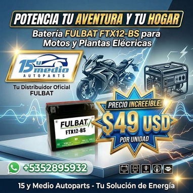 Batería FulBat FTX12-BS 10amp - 2/3