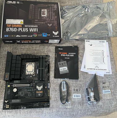 ASUS TUF GAMING B760M-PLUS WIFI DDR5 + I7 14700 F + 32 gb (2X16) Gskill Trident Z5rgb 6400 mhz DDR5 - Img 90963863