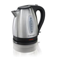 Hamilton Beach 1.7 Litros Acero Inoxidable Electric Kettle, Negro Acentos, Modelo 40880 - Img 56667004
