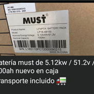 Batería must de 5.12kw / 51.2v / 100ah nuevo en caja Transporte incluido 🚛 Precio: 1350 USD - Img 55897569