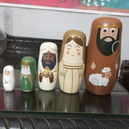 Conjunto de personajes de la navidad, estilo Matriuska - Img 57392620