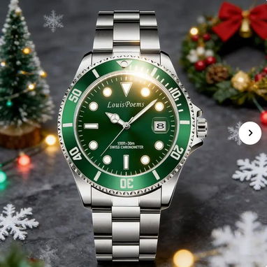 ☎️53544655 🛵 Entrega Disponible ⭐Reloj LouisPoems Green Submariner – Estilo Ejecutivo Deportivo ⭐ - Img 113716926
