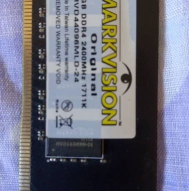 🔥DDR4🔥MEMORIA RAM MARCKVISION 4GB 2400Ghz DE PC - FUNCIONANDO PERFECTAMENTE - EN 10 USD O AL CAMBIO - Img 89472163