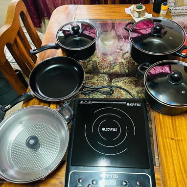 (C)COCINA DE INDUCCIÓN + SET COMPLETO DE OLLAS - Img 123922155