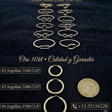 Prendas de oro criollo 10kt - Img 123375171