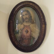 Corazón de Jesús de cristal ovalado - Img 44817501