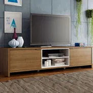 Mesa para TV de 75” carmelitas importado nuevo en caja - Img 55730188
