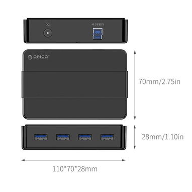 Regleta ORICO H4928-U3 Hub USB 3.0 de 4 Puertos con transformadores 52815418 - Img 122537647