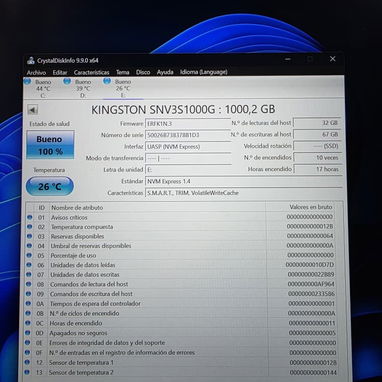 Disco M2 NVME Kingston 1TB Gen 4 prácticamente Nuevo 100 usd - Img 123330420